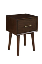 Load image into Gallery viewer, Solid Manufactured Wood End Table With Drawer - Brown
