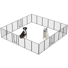 Load image into Gallery viewer, Dog Pens Outdoor Height Foldable Panels Heavy Duty Metal Portable Dog Playpen Indoor Anti Rust Exercise Dog Fence With Doors For Pets Play Pen For RV Camping Yard
