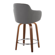 Load image into Gallery viewer, Boyne - Contemporary Fixed Height Counter Stool With Swivel With Round Footrest (Set of 2)
