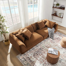 Load image into Gallery viewer, Nordic Modern Sofa With Removable Pillowcase, High Density Sponge Filling, 4 Throw Pillows

