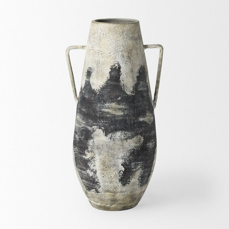 Ombre Amphora Floor Vase (729965) - Black / White