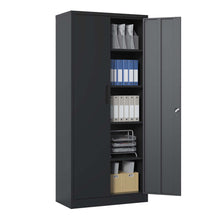 Load image into Gallery viewer, Heavy Metal Garage Storage Cabinet With Locking Doors, Steel, Adjustable Shelves
