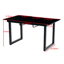 Load image into Gallery viewer, Square Extendable Dining Table With Metal Leg, Modern Space Saving Kitchen Table For Living Room
