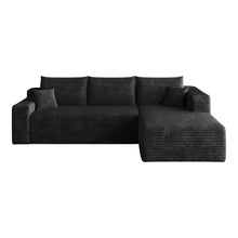 Load image into Gallery viewer, Cloud Sectional Sofa, Comfort U-Shaped Sofa For Living Room - Black
