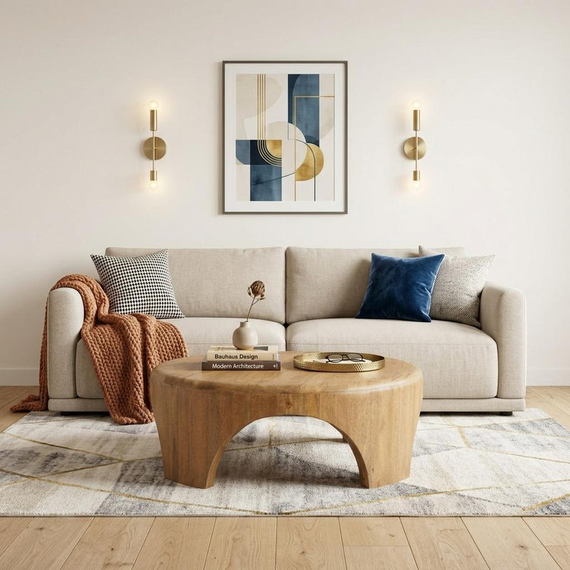 Round Coffee Table (727828) - Brown