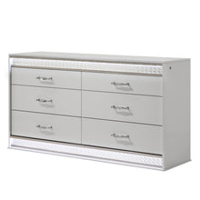 Load image into Gallery viewer, Glam - 6 Drawer Dresser With LED Lighting (Includes Dresser Only) - White
