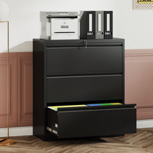 Load image into Gallery viewer, Lateral File Cabinet, Heavy Duty Filing Holds Letter/Legal/A4 Files
