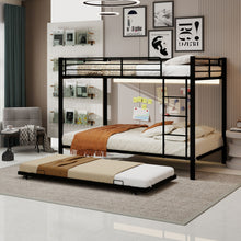 Load image into Gallery viewer, Bunk Bed For Kids, Convertible Frame With Ladders &amp; Guardrail
