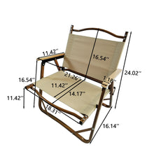 Load image into Gallery viewer, Comfy Foldable And Portable Chair With Armrests, Indoor And Outdoor (Set of 4) - Brown
