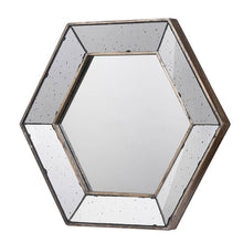 Load image into Gallery viewer, Hexagon Wall Mirror With Contemporary Glass Design, Home Decor Accent Mirror For Living Room, Entryway, Bedroom
