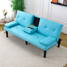 Load image into Gallery viewer, Sofa Bed With Foldable Design And Cup Holder
