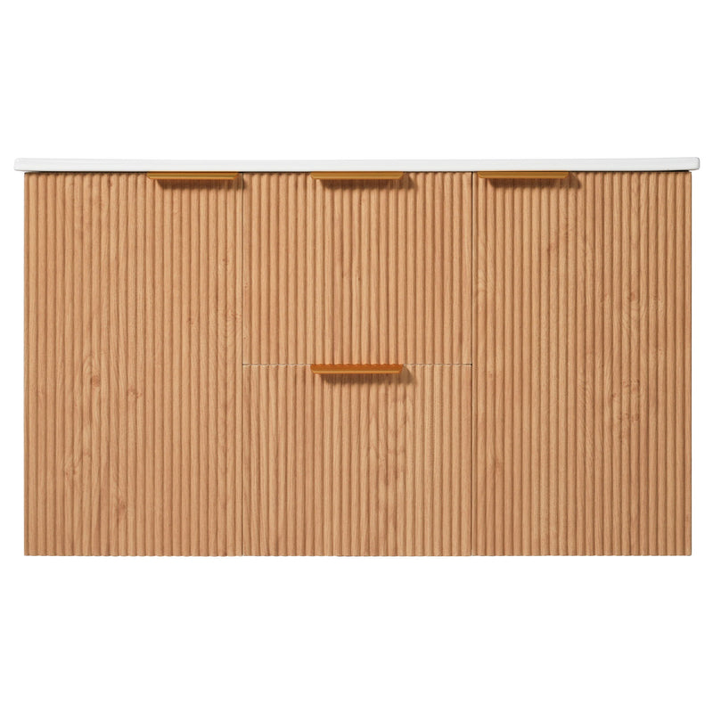 Modern Wall Mounted Bathroom Vanity, Soft Close Doors