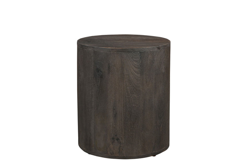 18" Wood Solid Wood Round End Table - Brown