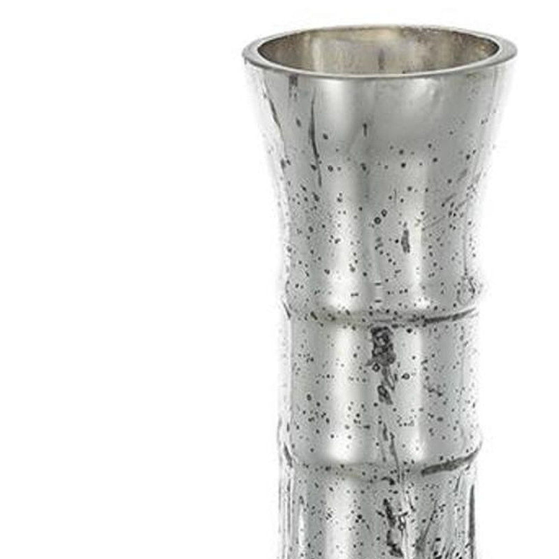 Round Table Vase - Antiqued Silver