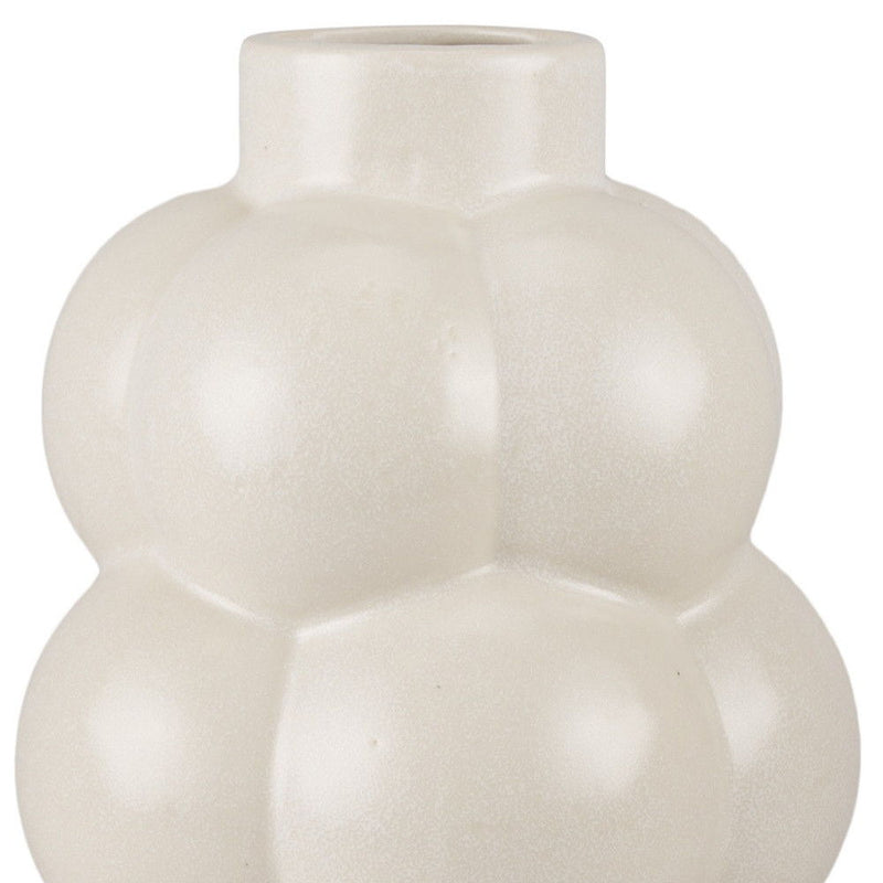 Modern Abstract Bubbles Table Vase - Cream