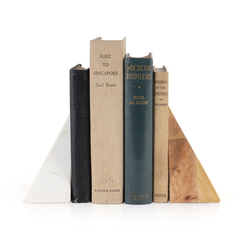 Marble Decorative Bookends (Set of 2) (574107) - Beige