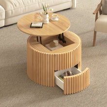 Load image into Gallery viewer, Round Lift Top Coffee Table With Hidden Storage For Living Room
