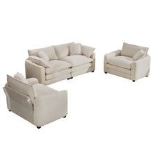 Load image into Gallery viewer, Elegant Oversized Sectional Sofa Set With Deep Seats And Flexible Layout
