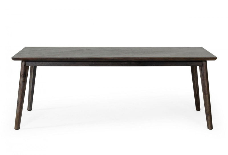 83" Solid Wood Dining Table - Dark Brown