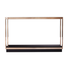 Load image into Gallery viewer, Glass Floor Shelf Console Table With Shelf - Clear / Black / Champagne

