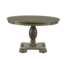 Load image into Gallery viewer, 48" Wood Pedestal Base Round Top Dining Table - Gray
