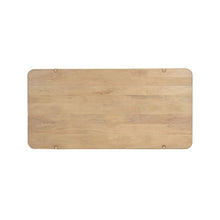 Load image into Gallery viewer, 80" Wood Double Pedestal Base Dining Table - Natural

