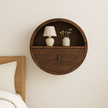 Load image into Gallery viewer, Floating Circle Bedside Table - Chestnut
