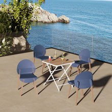 Load image into Gallery viewer, 4 Piece Set Of Single Chairs With A Folding Square Table
