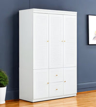 Load image into Gallery viewer, 74" Five Door Two Drawer Combo Dresser - White
