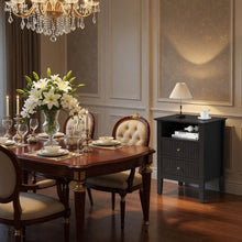 Load image into Gallery viewer, Fluted Nightstand With 2 Drawers
