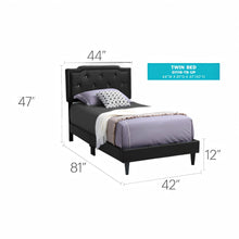 Load image into Gallery viewer, Button Tufted Bed Charming For Cozy Spaces

