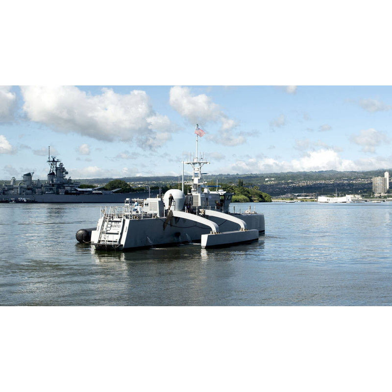 Hand Painted Model Boat (624324) - Gray