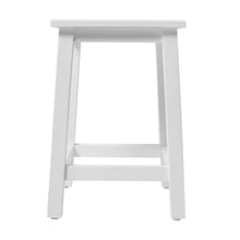Load image into Gallery viewer, Solid Wood Backless Bar Chair - White
