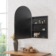 Load image into Gallery viewer, 24" Arch Metal Framed Mirror Set - Black
