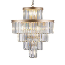 Load image into Gallery viewer, Multi Light Metal Chandelier With Shades - Gold
