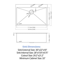 Load image into Gallery viewer, Drop In Kitchen Sink With Pull Down Faucet And Soap Dispenser
