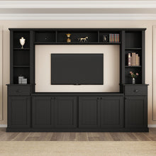 Load image into Gallery viewer, Minimalist Entertainment Wall Unit Set With Bridge For TVs Up To 75"
