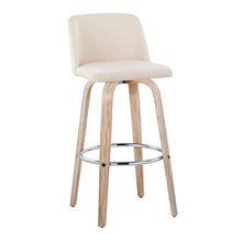 Load image into Gallery viewer, Toriano - Contemporary Fixed Height Barstool With Swivel &amp; Round Footrest (Set of 2)
