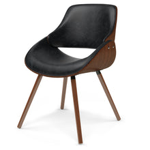 Load image into Gallery viewer, Solid Wood Dining Parsons Chair - Black / Walnut
