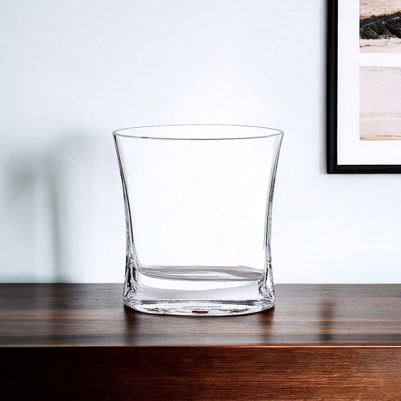 Mouth Blown Pocket Table Vase - Clear