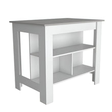 Load image into Gallery viewer, 41" Kitchen Island With Storage - Gray / White
