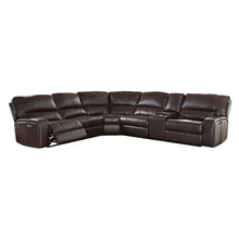 Load image into Gallery viewer, Saul - Power Motion Leather-Aire Sectional Sofa - Espresso
