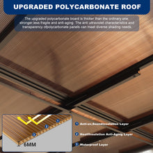 Load image into Gallery viewer, Wall Mounted Outdoor Pergola Gazebo, Heavy Duty Metal Awning With Roof
