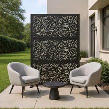 Load image into Gallery viewer, Three Panel Screen Room Divider (720030) - Black

