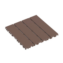 Load image into Gallery viewer, Plastic Interlocking 44 Pack Patio Deck Tiles, Square Waterproof Outdoor All Weather Use
