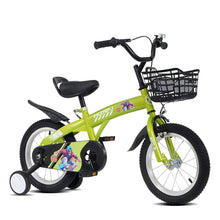 Load image into Gallery viewer, Fkznpj - 18" Sporty Kids Bike With Training Wheels And Stand Adjustable Saddle Suitable For Boys And Girls Aged 5 - 10 Years Tall Height 39 - 49" Available In A Variety Of Colors
