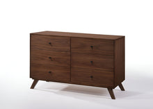 Load image into Gallery viewer, Six Drawer, Double Dresser - Walnut
