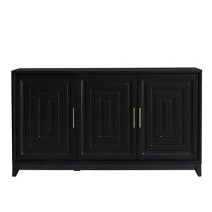 TV Stand For TVs Up To 65", Modern Entertainment Center Media Console Cabinet With 2 Spacious Storage Space
