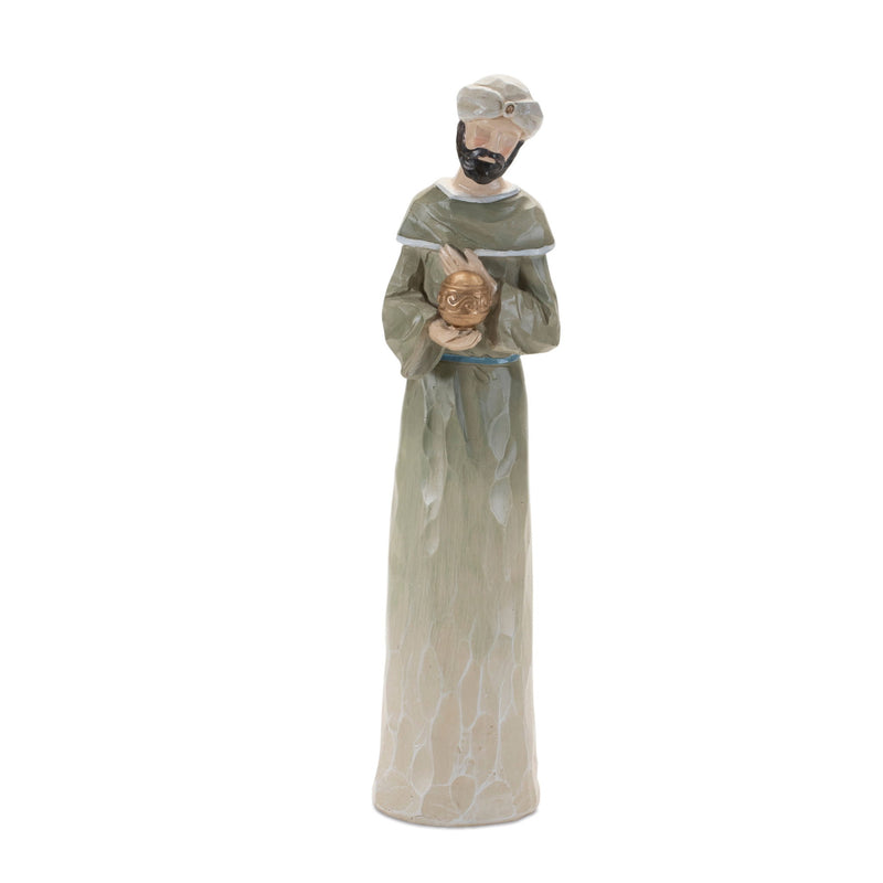 Poly Figurine (Set of 9) - Beige / Gold