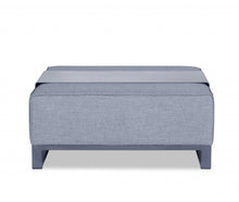 Load image into Gallery viewer, Linen Cocktail Ottoman - Gray
